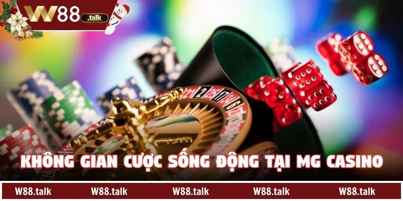 Không gian cược sống động tại MG Casino